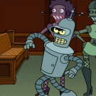 Futurama - Bender pimp walk